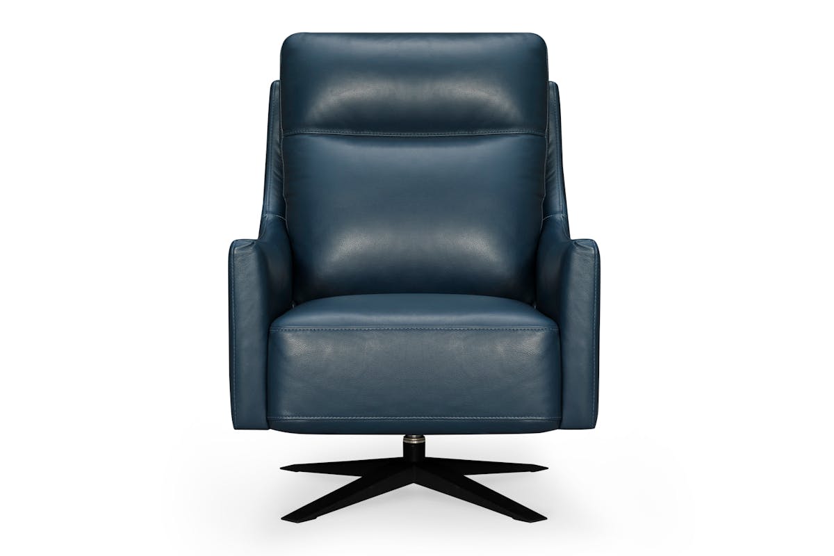 Alfredo Accent Armchair | Swivel | Fabric | Blue-5