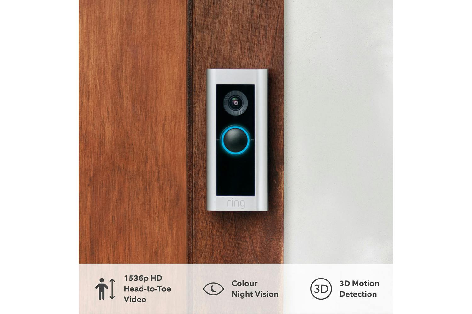 Ring Video Doorbell Pro 2 Hardwired | Satin Nickel-5