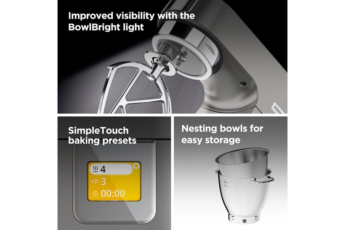 Kenwood Titanium Chef Patissier XL Mixer | KWL900.004SI | Silver-4