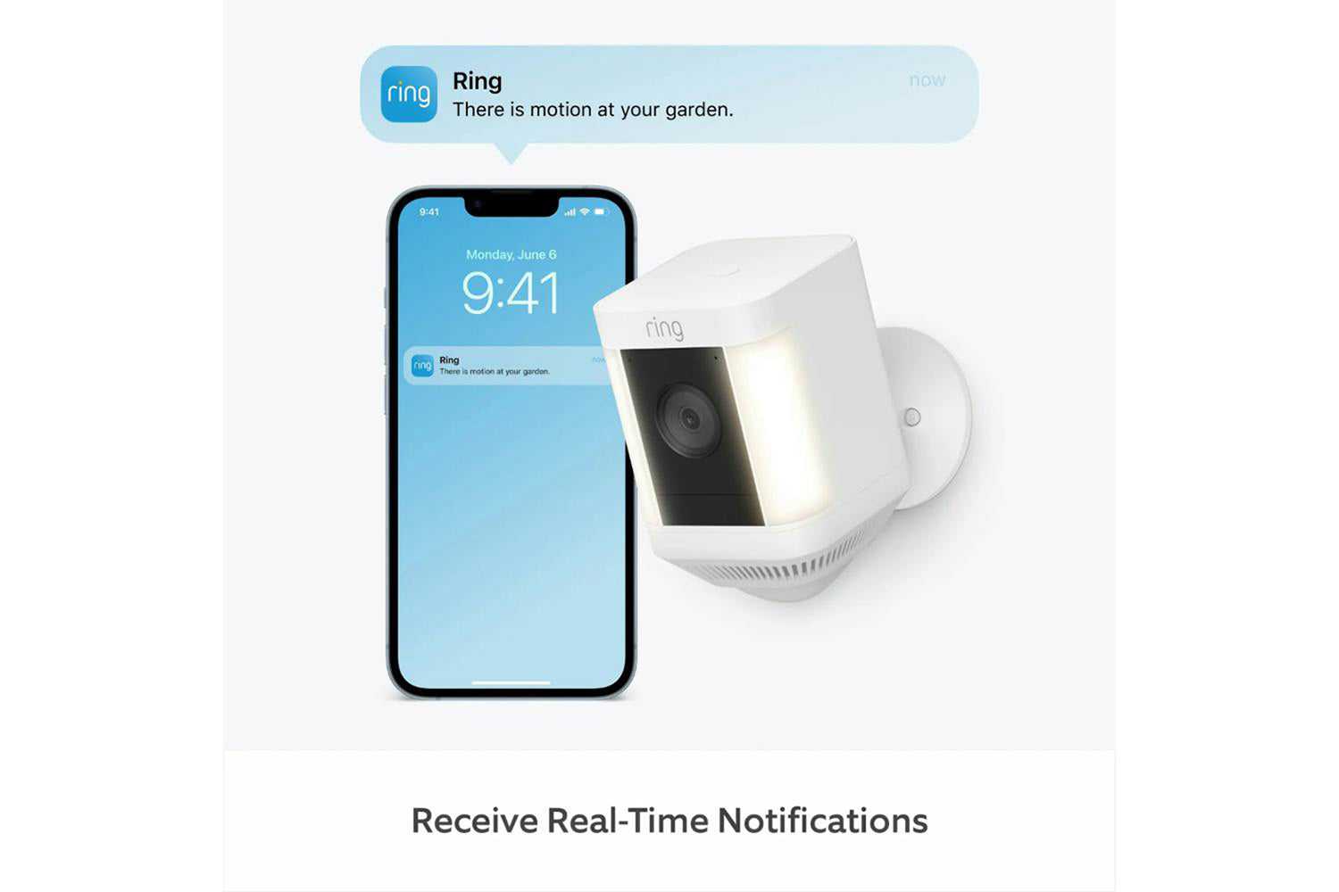 Ring Spotlight Cam Plus Battery | White-5