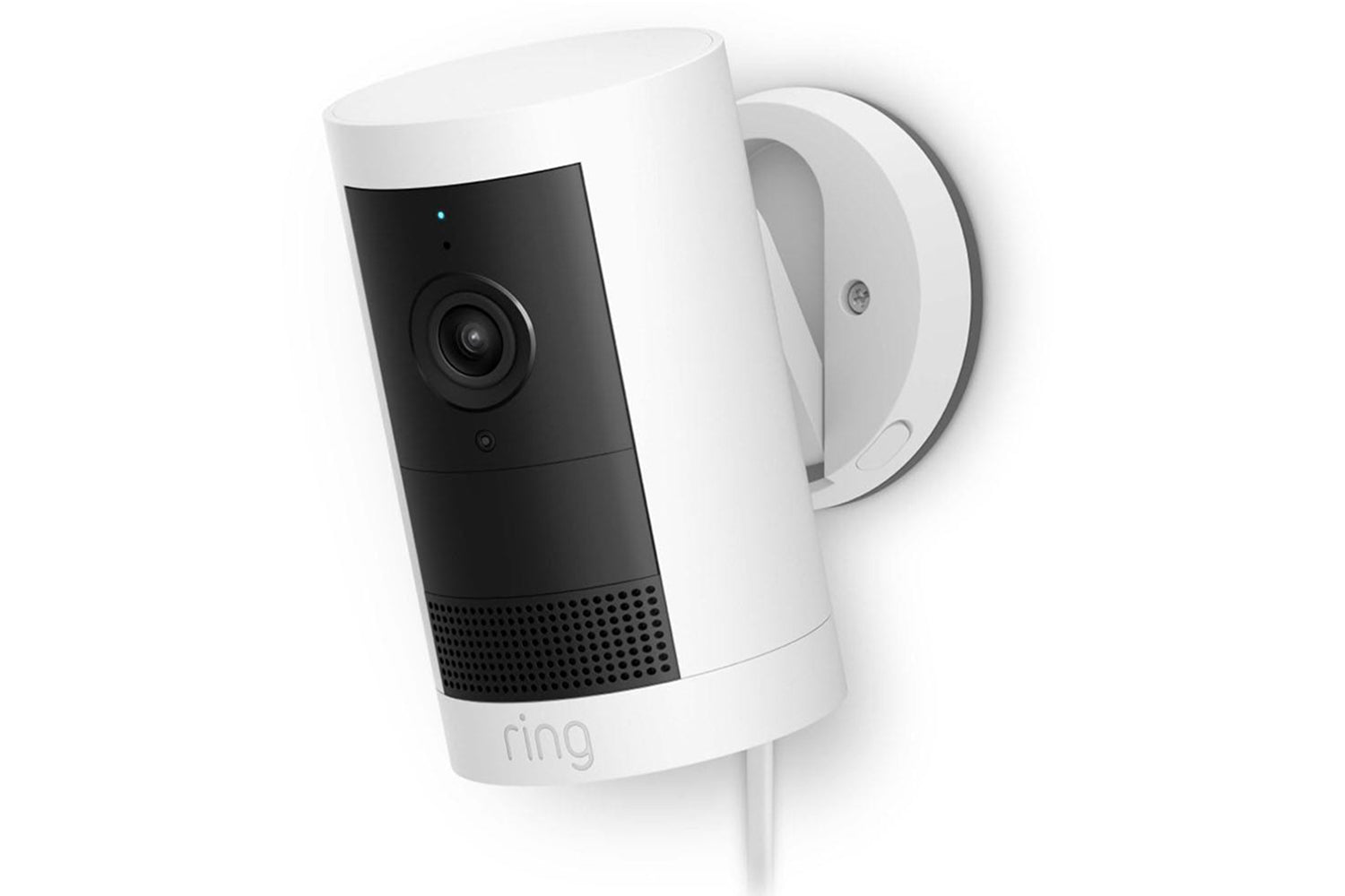 Ring 2K Outdoor Security Cam Plus Plug-In | White