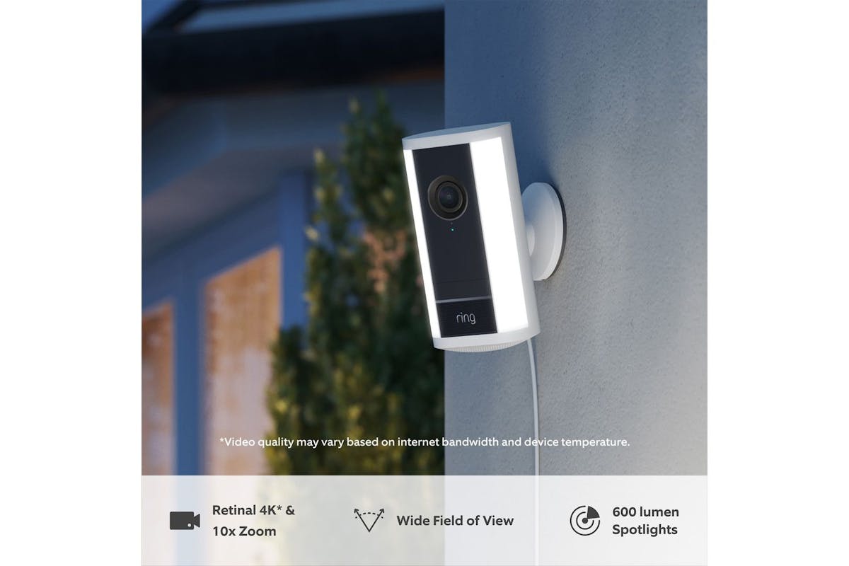 Ring Spotlight Cam Pro Plug-in | Security Camera | 4k Video | White-3