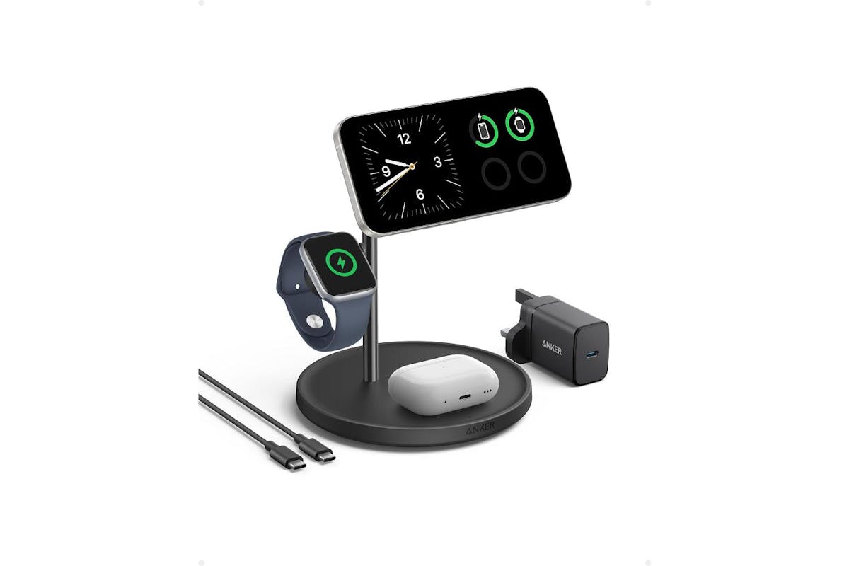 Anker MagGo 15W 3-in-1 Wireless Charging Station with Cable and Charger Bundle-7