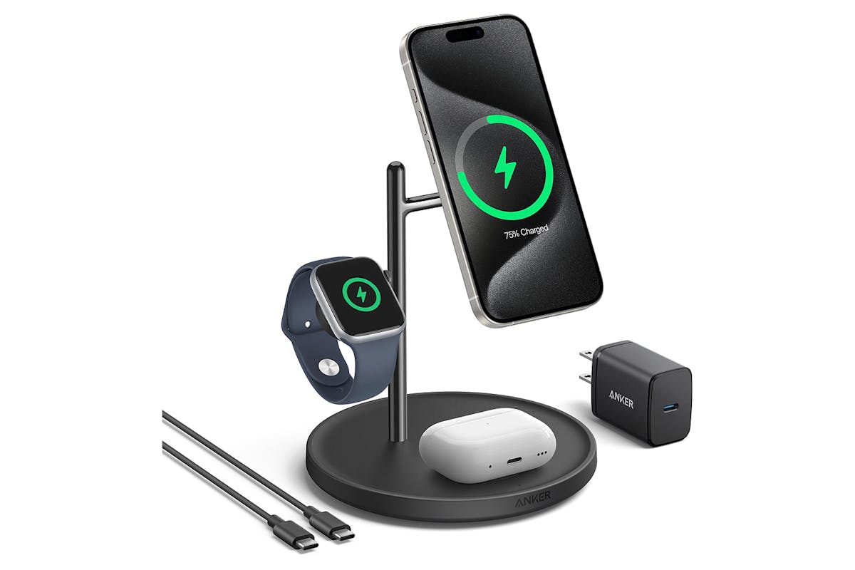 Anker Maggo 15W 3-in-1 Wireless Charging Station | Black-2
