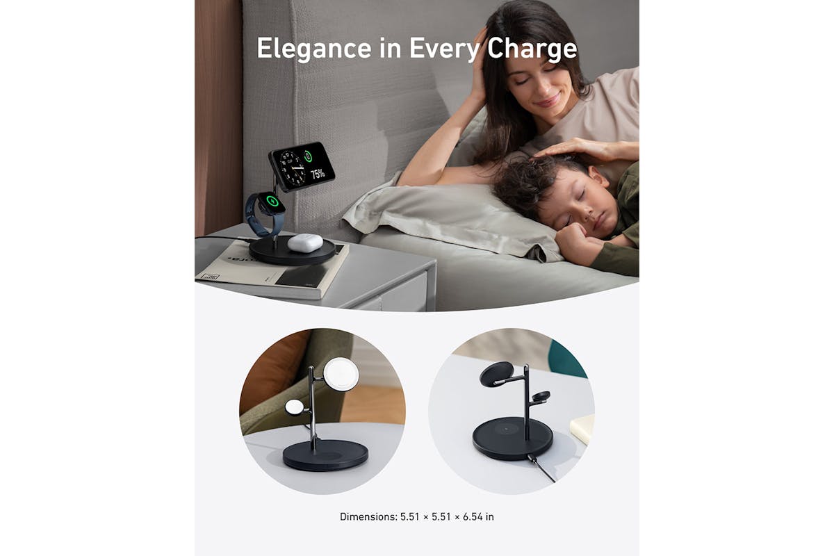Anker Maggo 15W 3-in-1 Wireless Charging Station | Black-9
