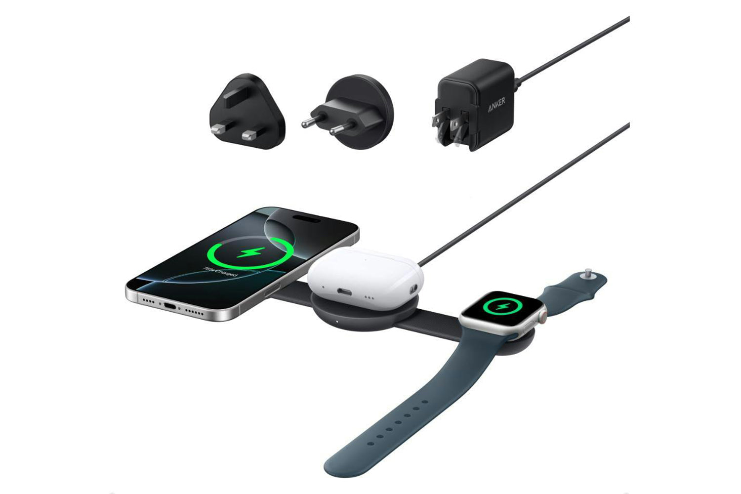 Anker MagGo 3-in-1 Wireless Charging Pad | Black-2