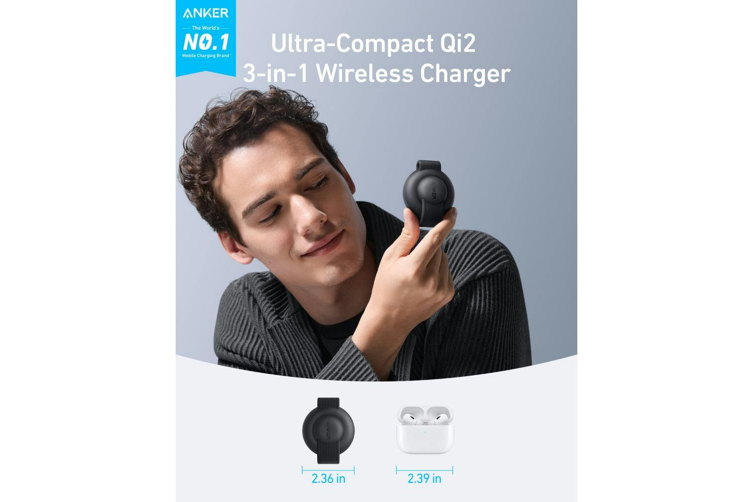 Anker MagGo 3-in-1 Wireless Charging Pad | Black-6