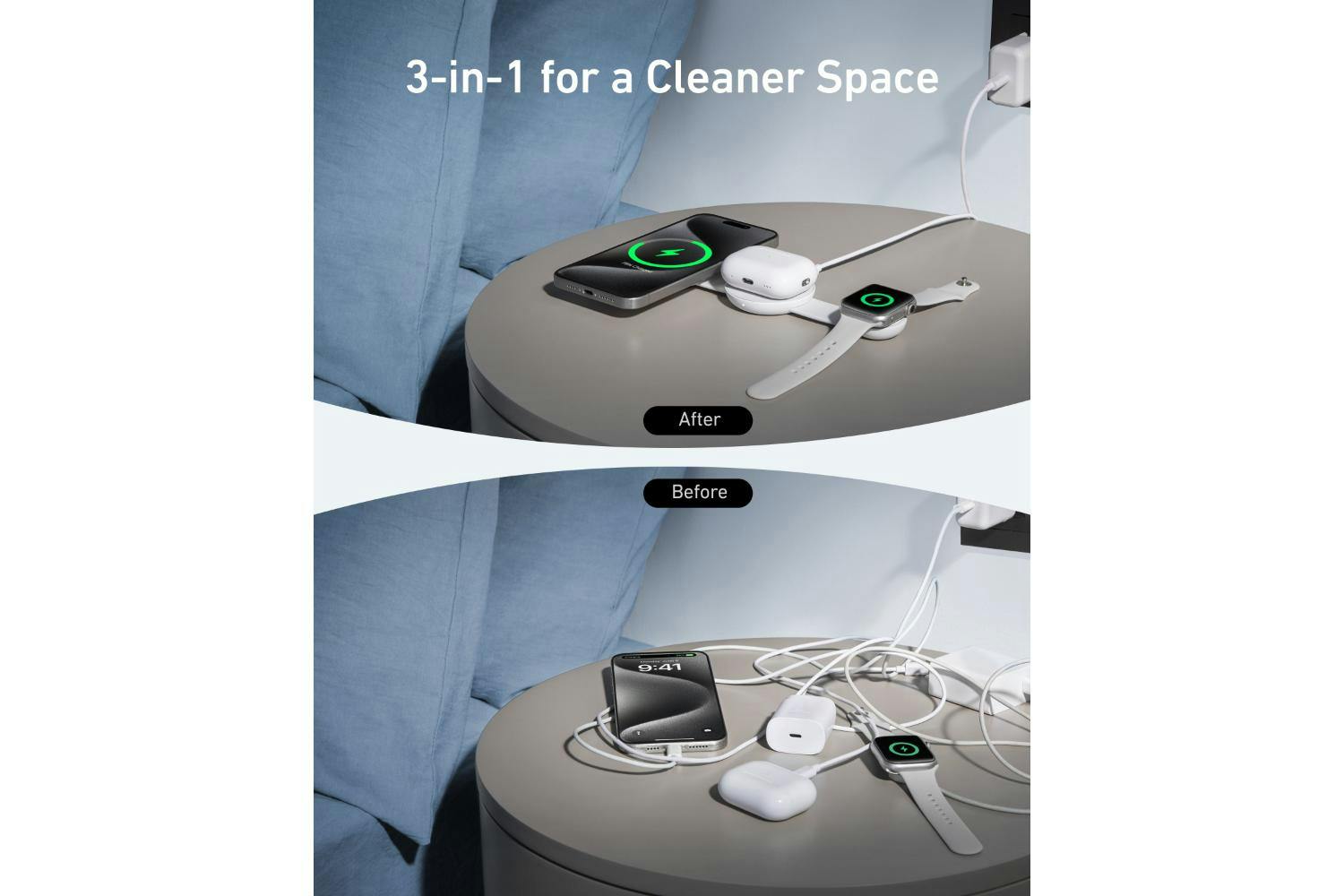 Anker MagGo 3-in-1 Wireless Charging Pad | White-5