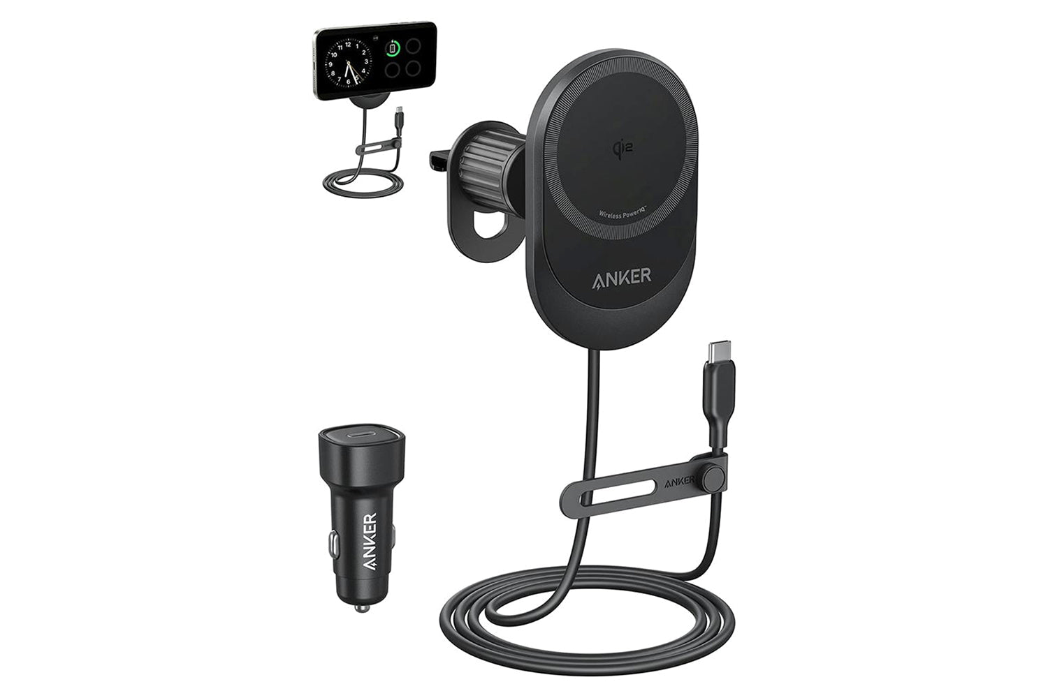 Anker Refurbished MagSafe 15W Wireless Car Charger