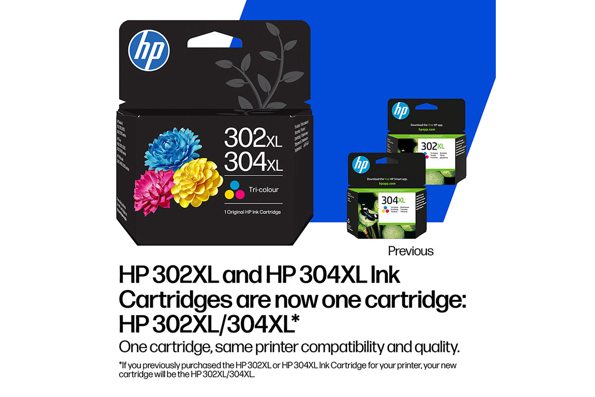 HP 302/304 Printhead Ink Cartridge Combo | Tri-color/Black | Pack of 2-12