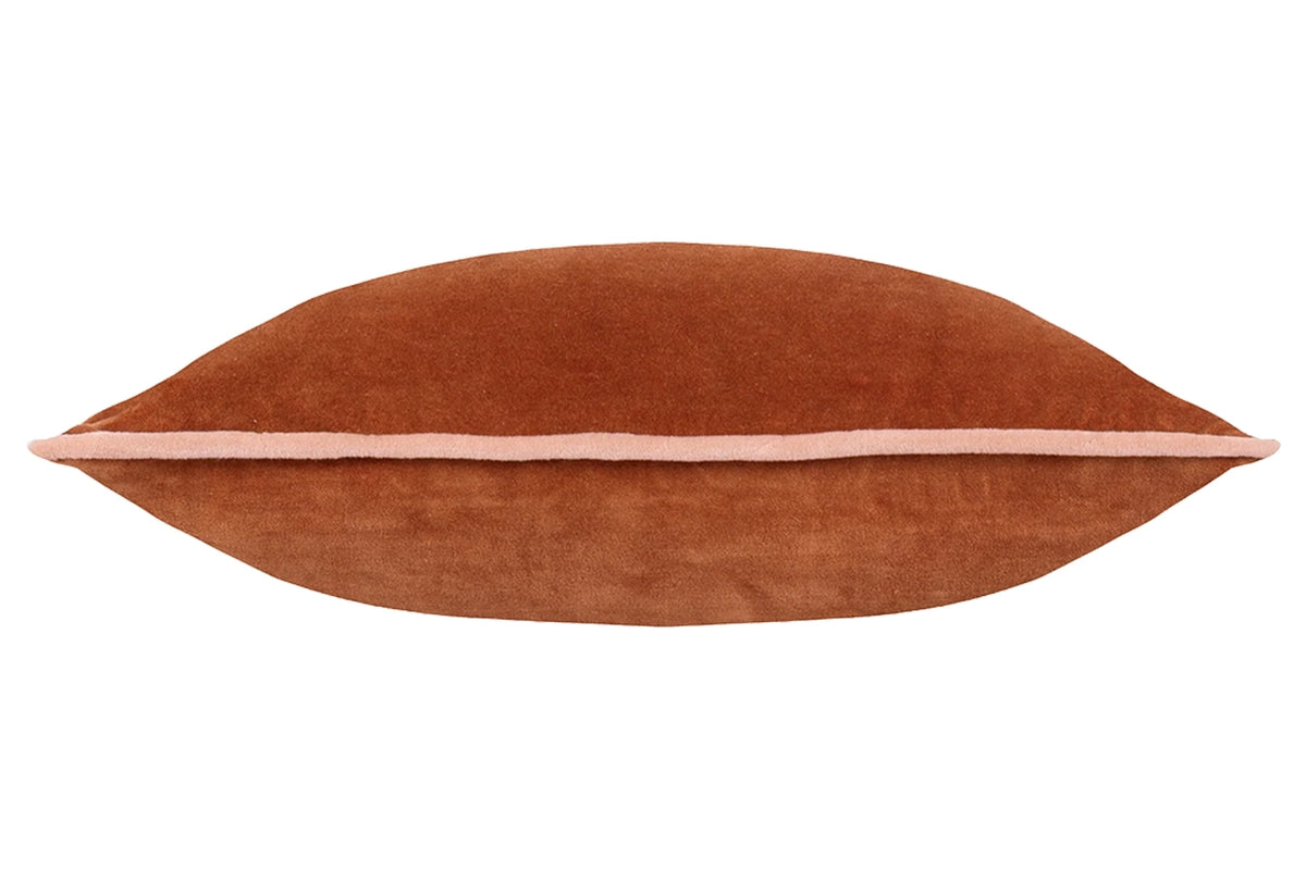 Bailey Piped Cushion | Cinnamon/Pale Pink | 50 x 50 cm-2