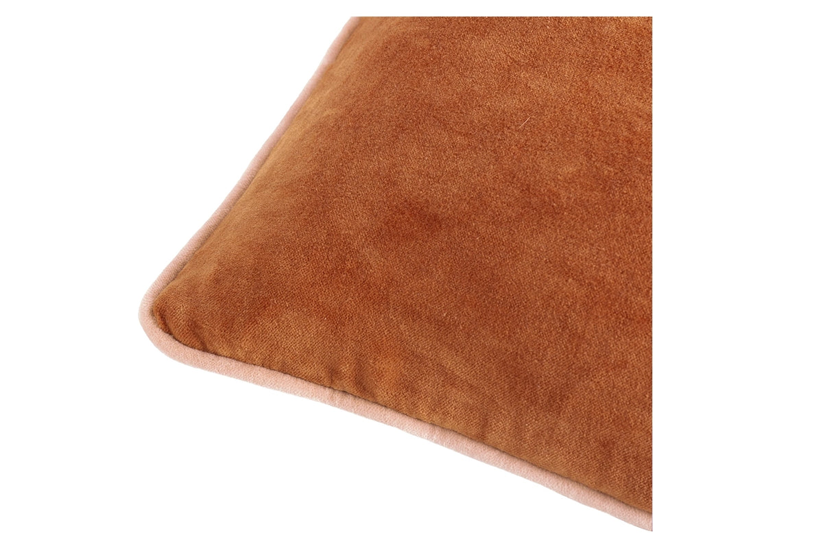 Bailey Piped Cushion | Cinnamon/Pale Pink | 50 x 50 cm-3