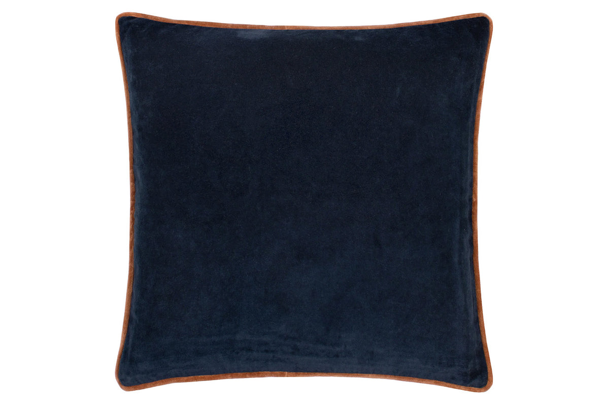 Bailey Piped Cushion | Navy/Nutmeg | 50 x 50 cm-2