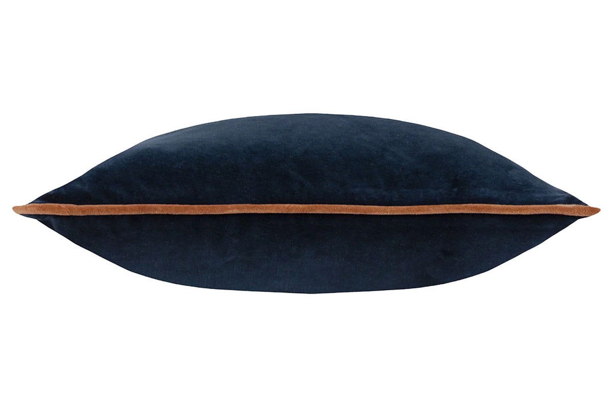 Bailey Piped Cushion | Navy/Nutmeg | 50 x 50 cm-3