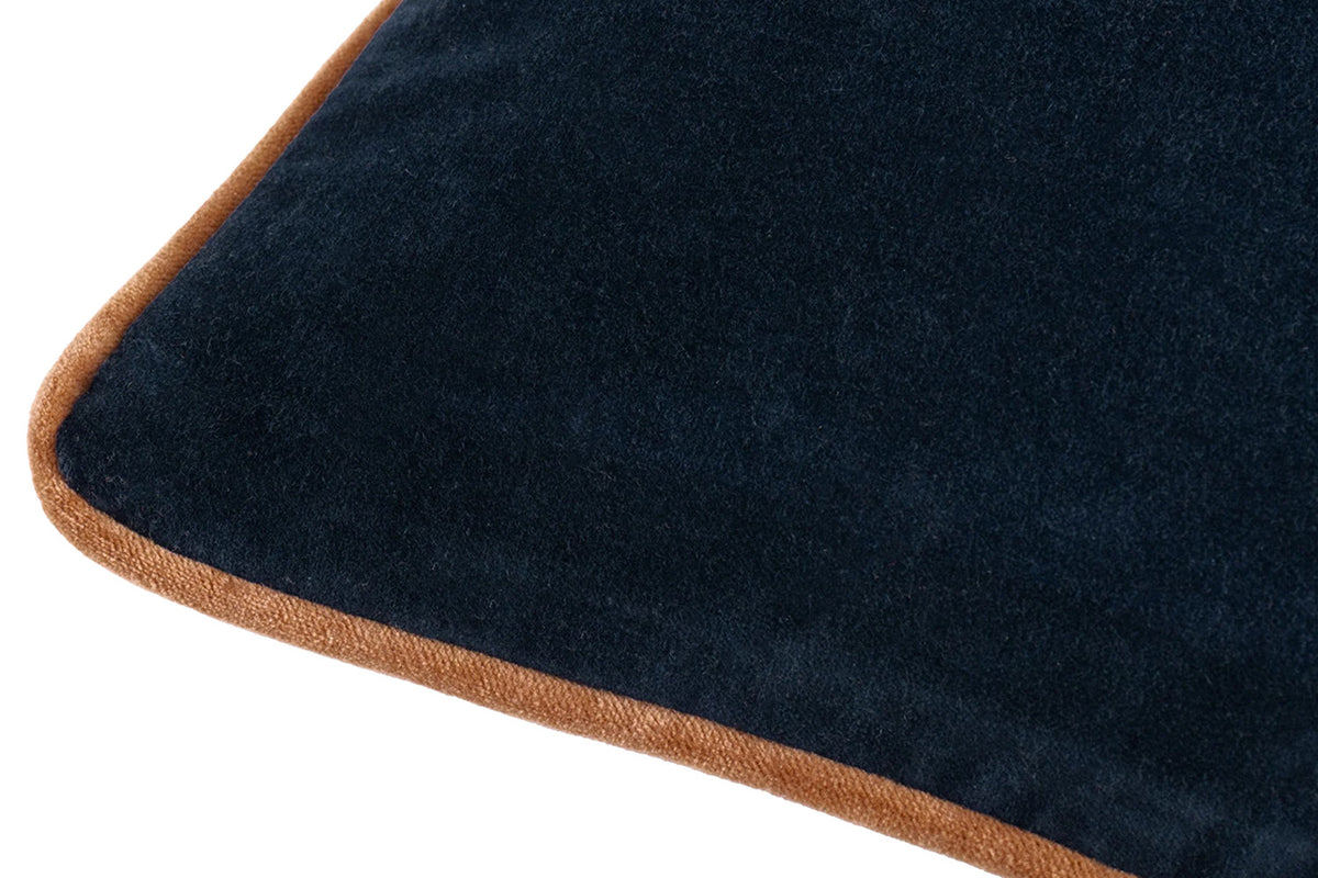 Bailey Piped Cushion | Navy/Nutmeg | 50 x 50 cm-4