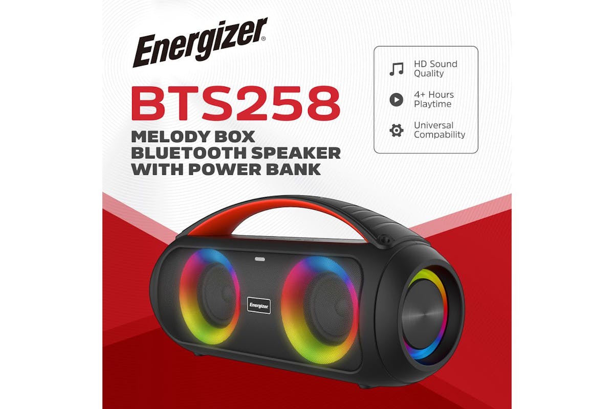 Energizer Wireless Karaoke Bluetooth Speaker | Black-6