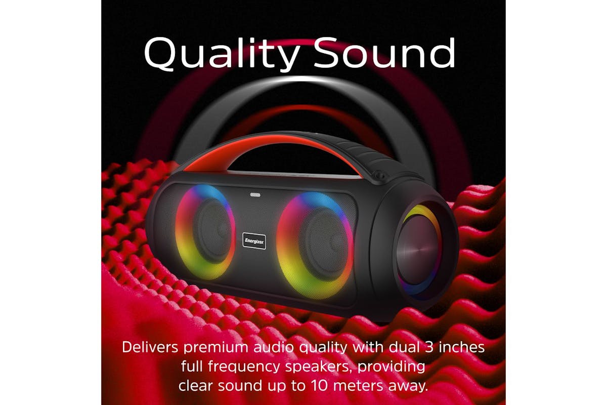 Energizer Wireless Karaoke Bluetooth Speaker | Black-7
