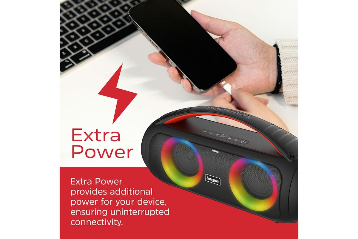 Energizer Wireless Karaoke Bluetooth Speaker | Black-8