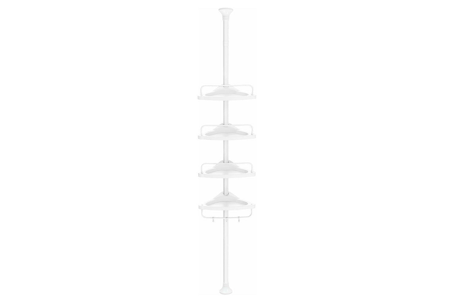 Songmics Adjustable Bathroom Corner Shower Shelf with 4 Shelves | Black