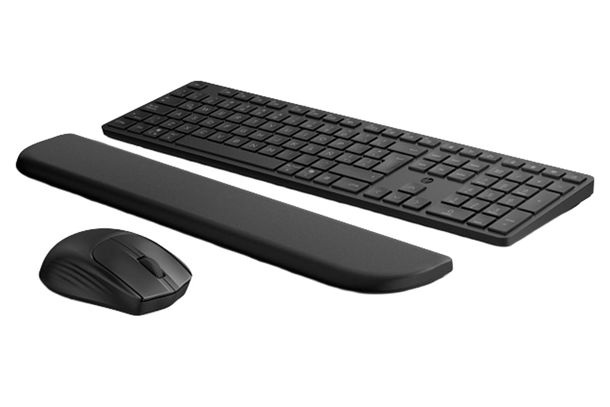 HP 580C Multi-Device Dual Mode Mouse and Keyboard Combo with Palm Rest | Black-3