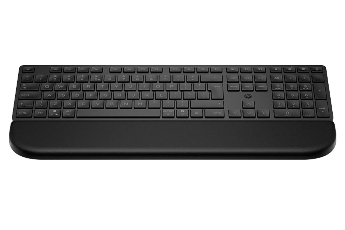 HP 580K Multi-Device Dual Mode Wireless Keyboard with Palm Rest | Black