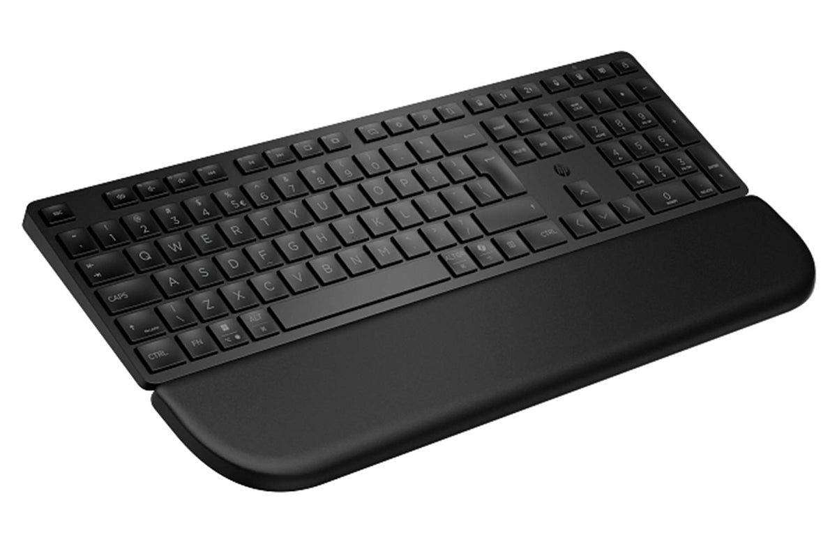 HP 580K Multi-Device Dual Mode Wireless Keyboard with Palm Rest | Black-3