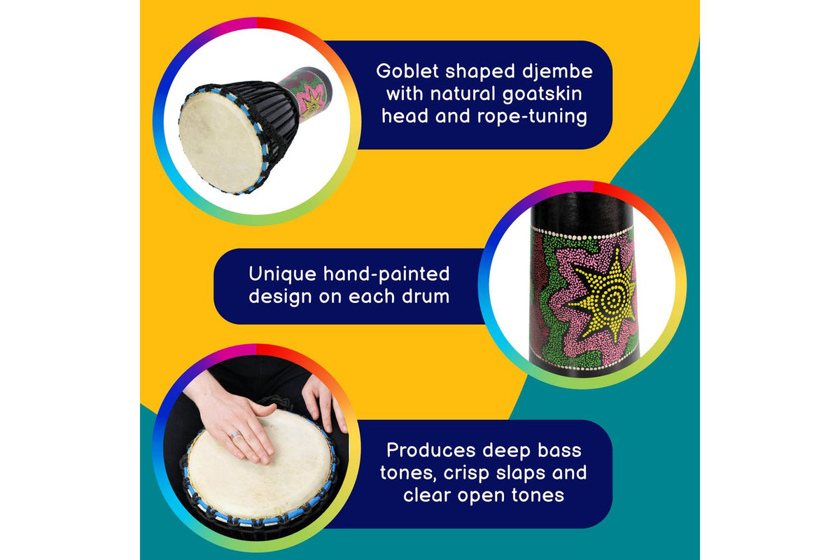 A-star 10 Inch Painted Djembe-2