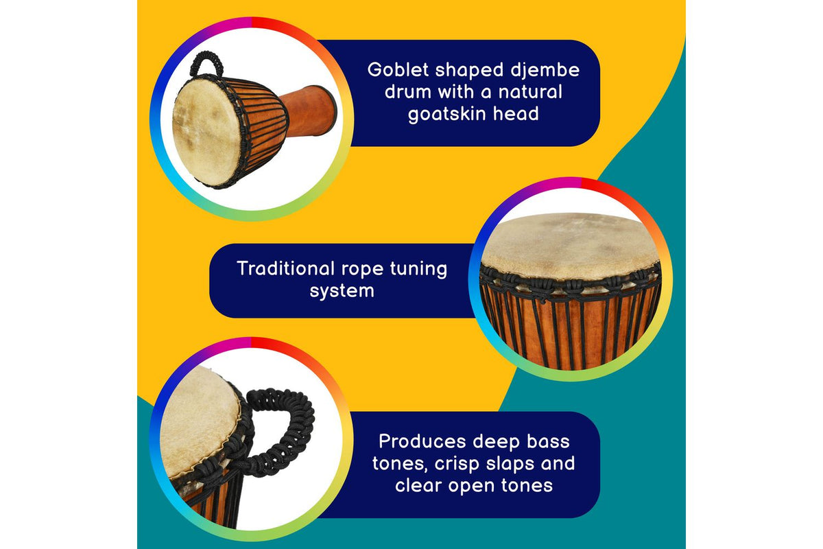 A-star 12 Inch Natural Djembe-2