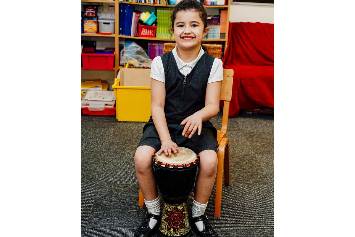 A-star 7 Inch Painted Djembe-4
