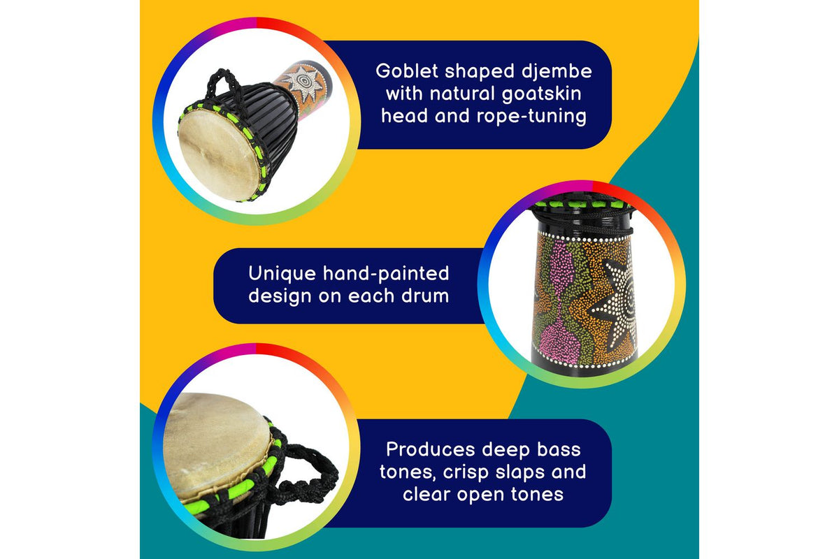 A-star 8 Inch Painted Djembe-2