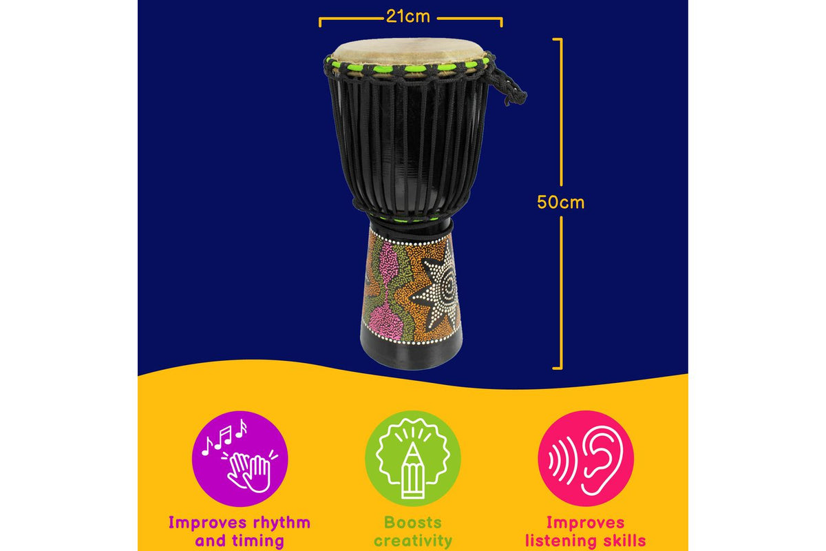 A-star 8 Inch Painted Djembe-3