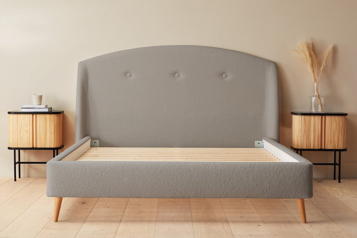 Silentnight | Evana Bed Frame with Slant Beech Leg | Double | 4ft6 | Colour Options-2