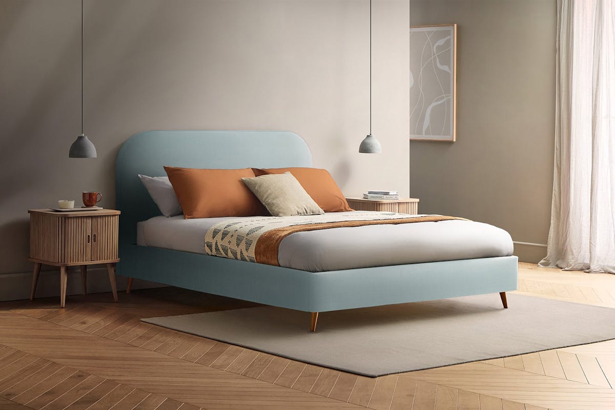 Silentnight | Fara Bed Frame with Slant Beech Leg | Super King | 6ft | Colour Options-2
