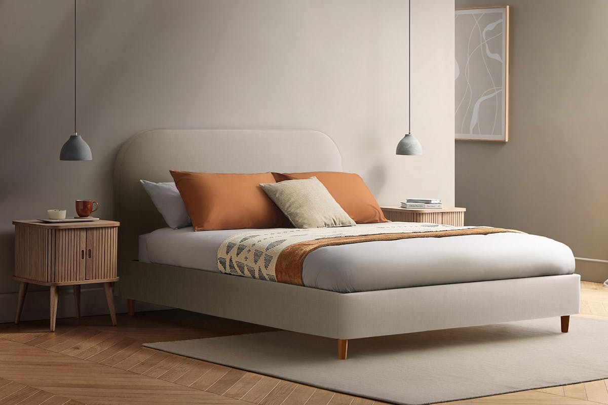 Silentnight | Fara Bed Frame with Beech Leg | Double | 4ft6 | Colour Options-4