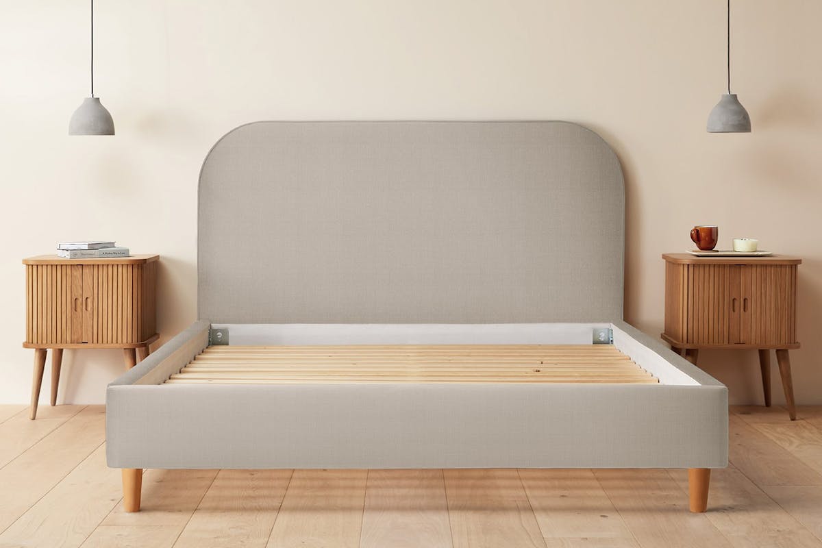Silentnight | Fara Bed Frame with Beech Leg | Double | 4ft6 | Colour Options-2