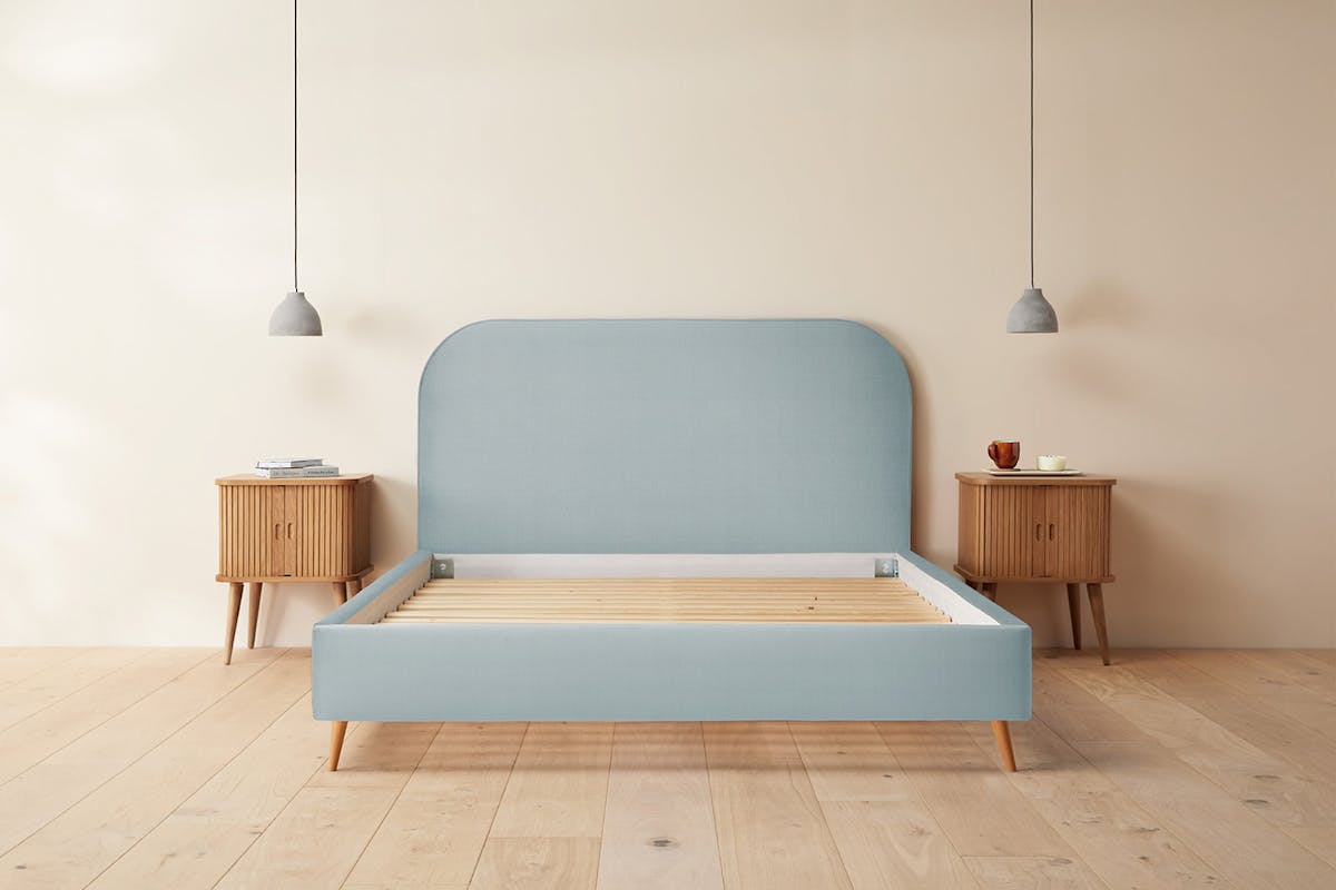 Silentnight | Fara Bed Frame with Slant Beech Leg | Super King | 6ft | Colour Options-5
