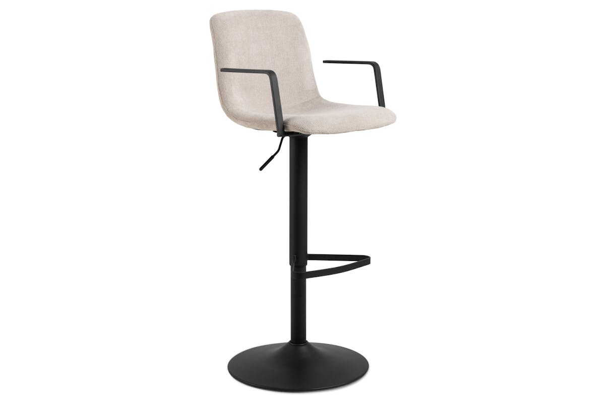 Bella Bar Stool | Gas Lift | Beige-5