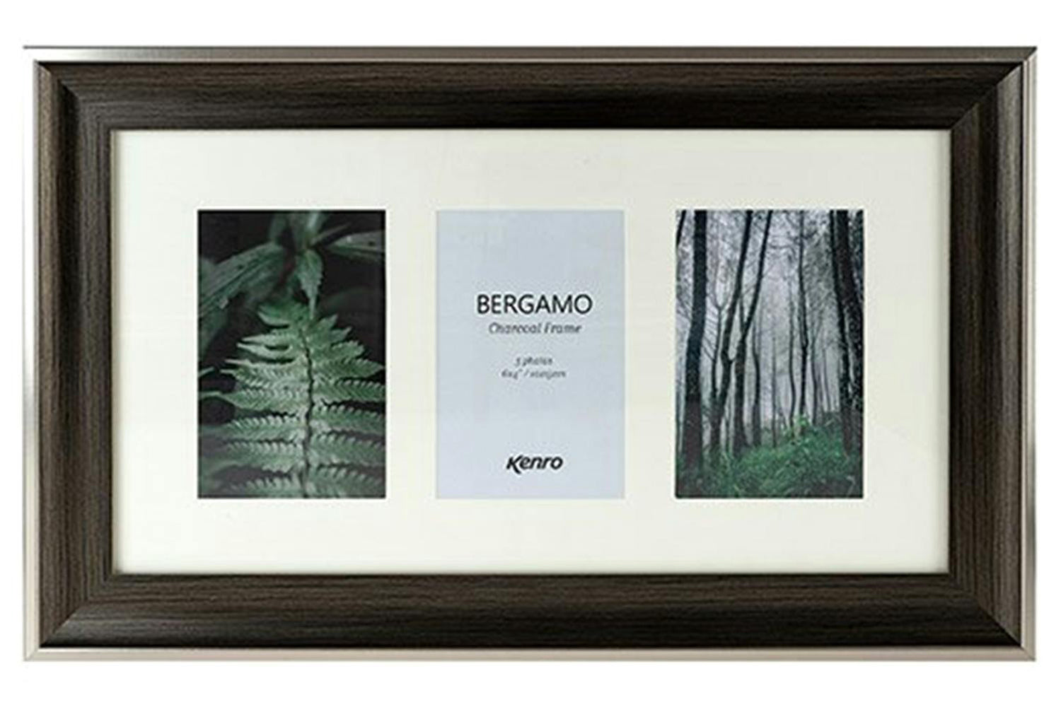 Kenro Bergamo Charcoal Series 7x5"/13x18cm Photo Frame-2