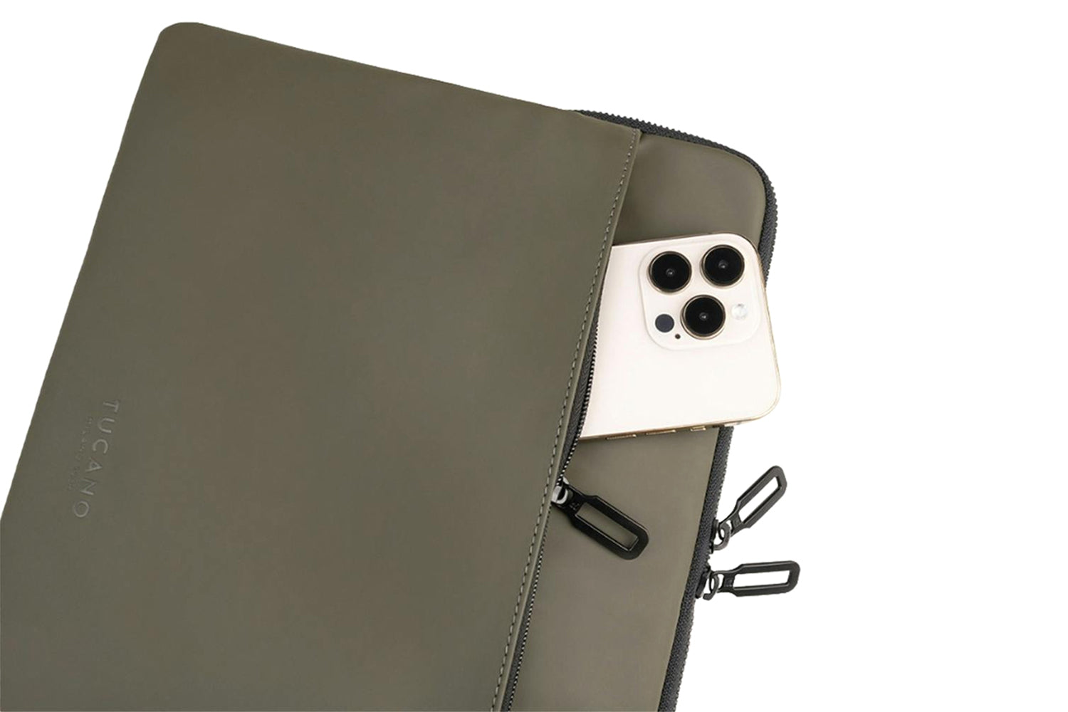 Tucano Gommo MacBook Pro 16" and Laptop 15.6" Sleeve Laptop Bag | Military Green-4