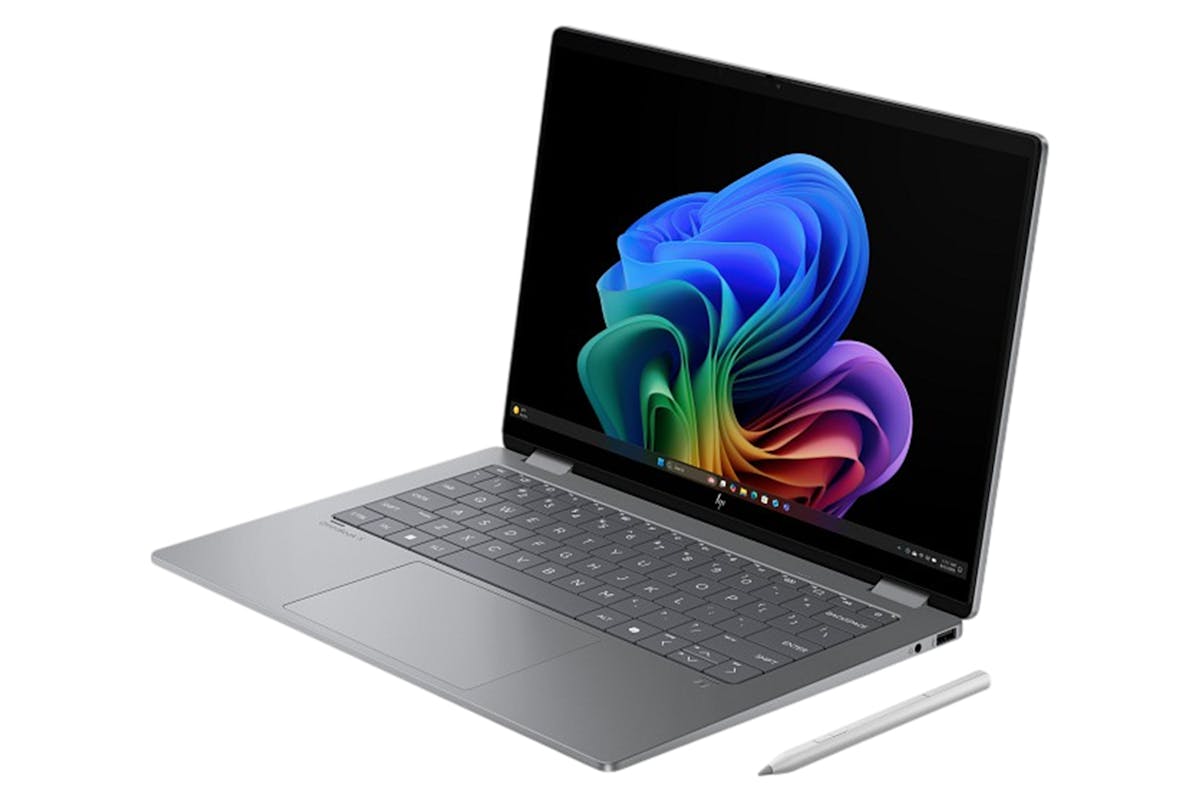 HP 14" OmniBook X Flip 2-in-1 AMD Ryzen AI 7 350 Laptop | 16GB | 1TB | Meteor silver-2