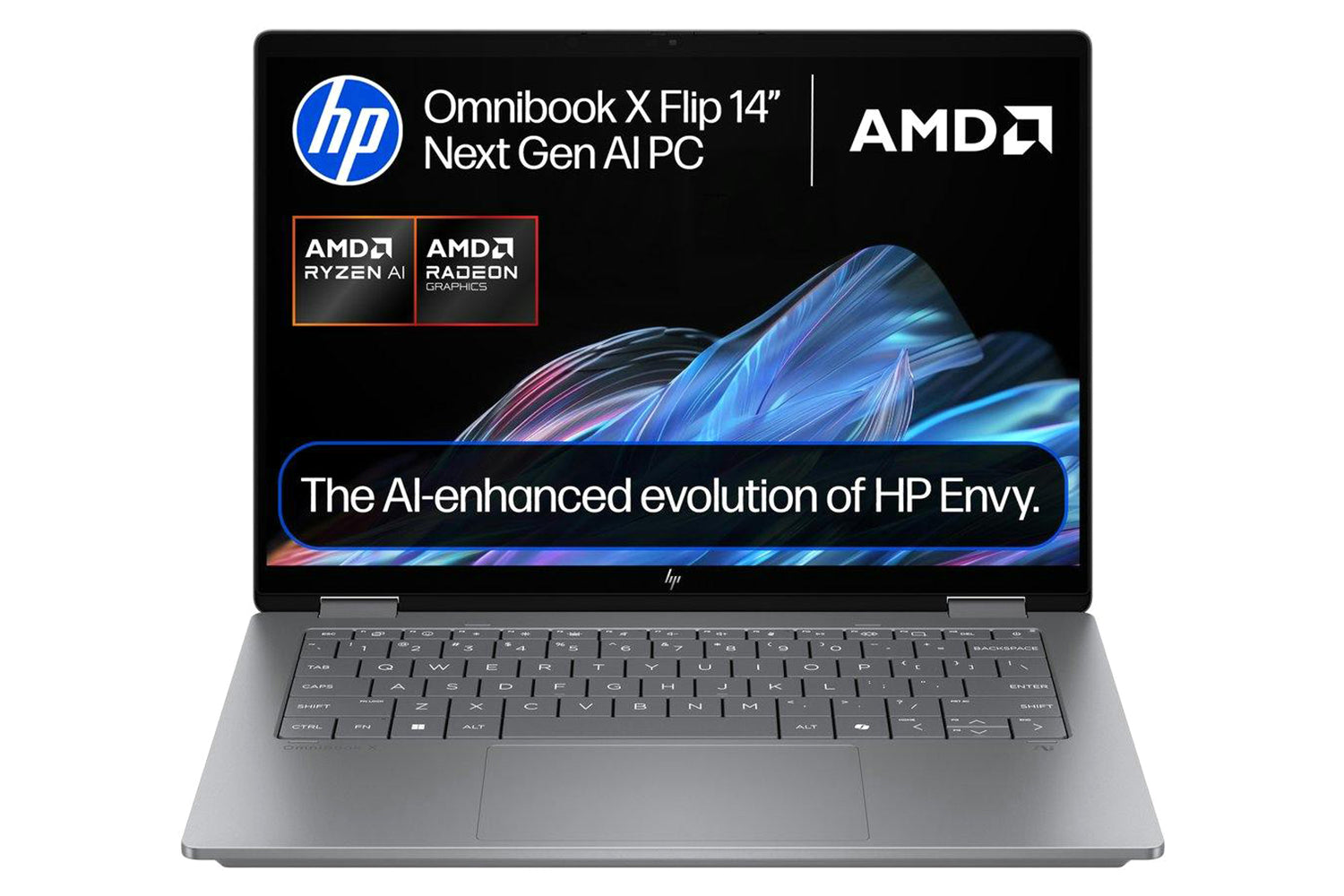 HP 14" OmniBook X Flip 2-in-1 Laptop AMD Ryzen AI 5 | 16GB | 512GB | Meteor Silver-2