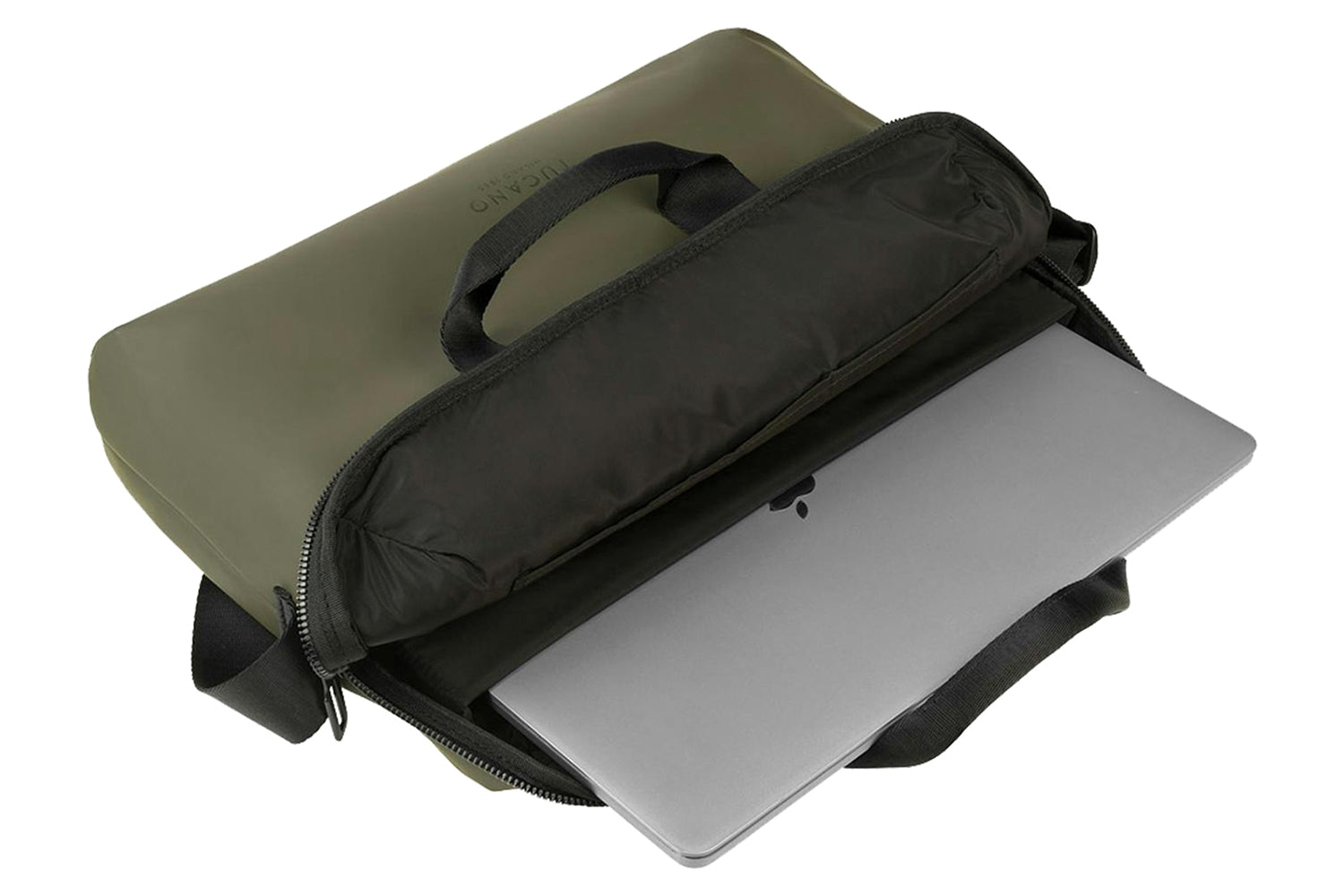 Tucano Gommo Laptops 15.6" and Macbook Pro 16" Laptop Bag | Military Green-5