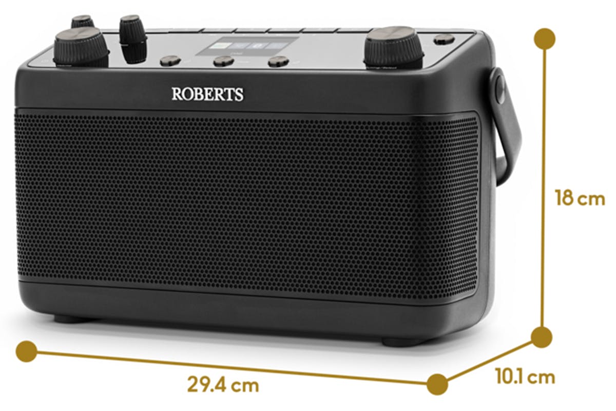 Roberts Blutune 7 Portable Stereo Radio | Black-6
