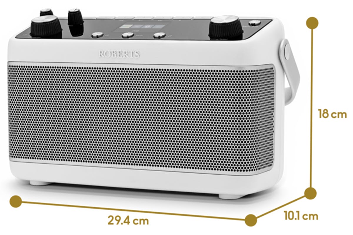 Roberts Blutune 7 Portable Stereo Radio | White-6
