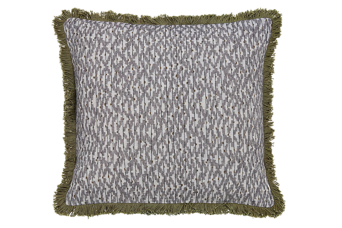 Kaiza Cushion | Charcoal/Silver | 50 x 50 cm