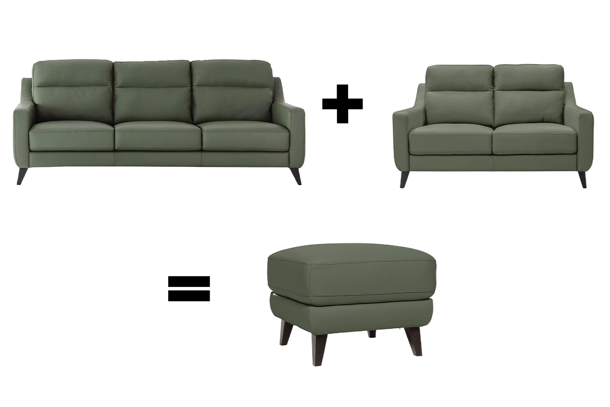 Borgo Sofa Bundle 3 + 2 + Free Footstool