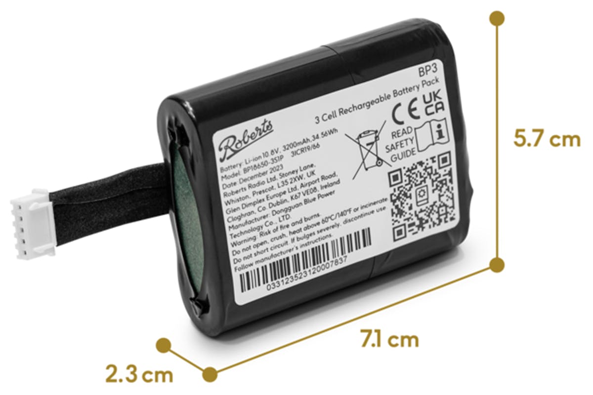Roberts BP3 Radio Battery-3