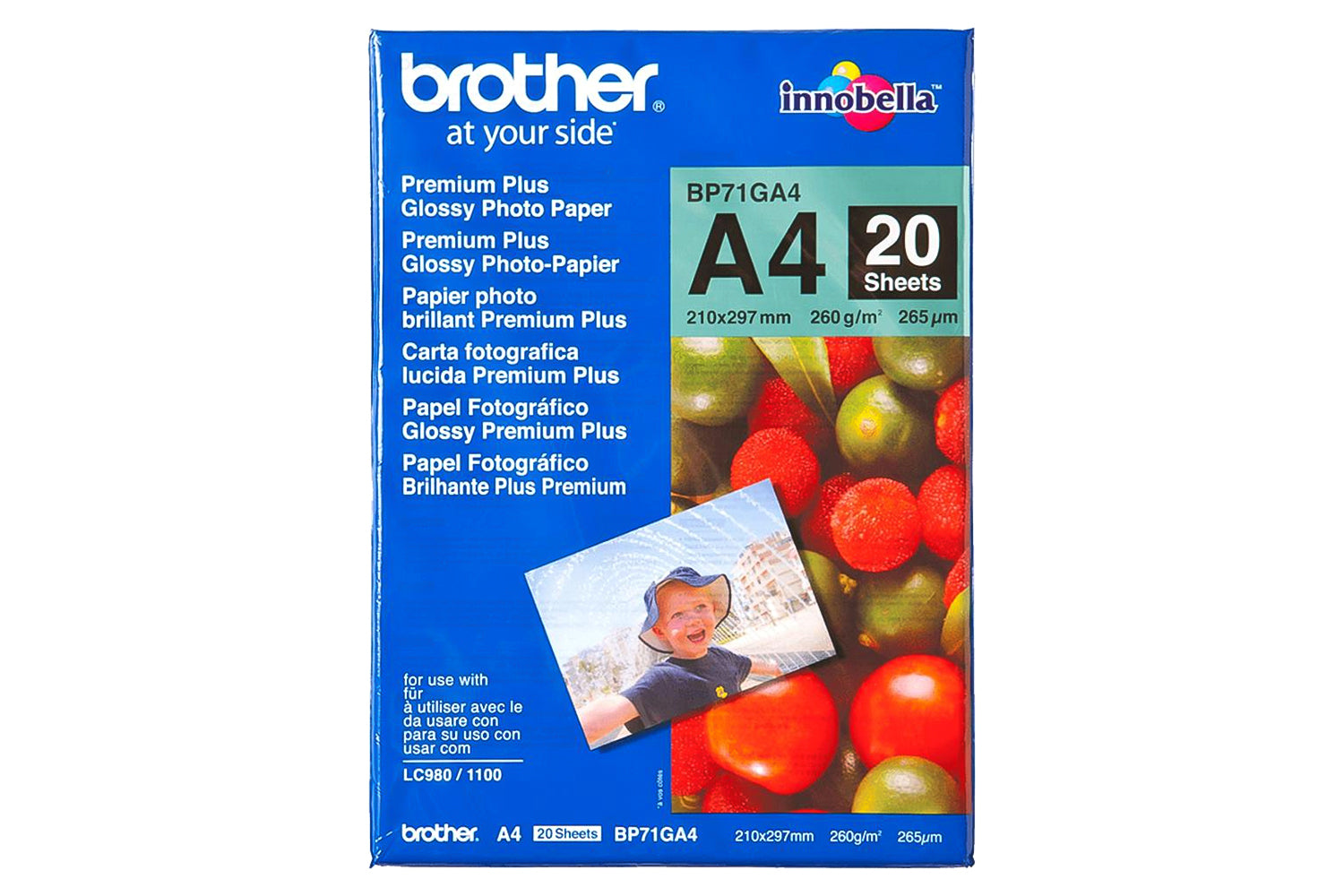 Brother BP71GA4 Premium Plus Glossy A4 Photo Paper | 20 Sheets