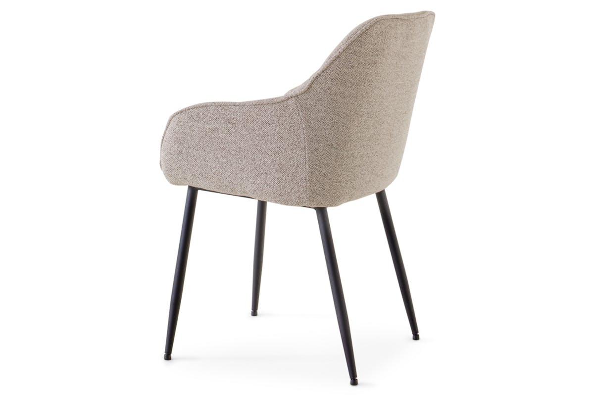 Brooke Carver Dining Chair | Fabric | Beige-5