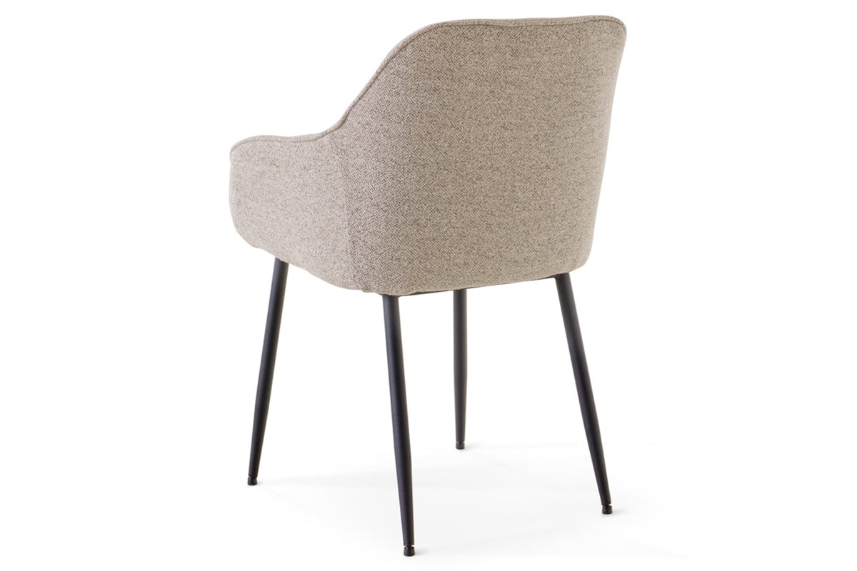 Brooke Carver Dining Chair | Fabric | Beige-6